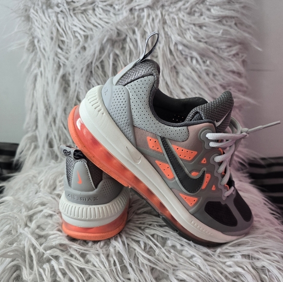 Nike AIR MAX Genome  Gray and Orange Sneakers - Picture 7 of 12